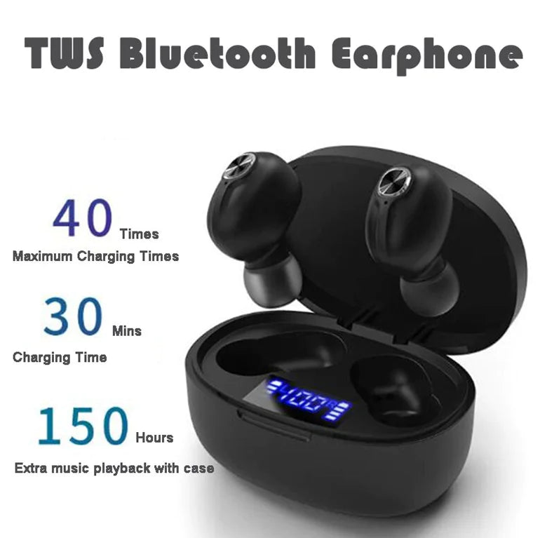 Auriculares Bluetooth TWS 5.1 a prueba de agua con cancelación de ruido inalámbricos