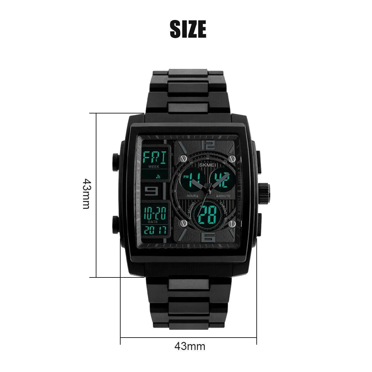 Watches Men's Digital Army Military Sport Quartz Analog Waterproof Watch US