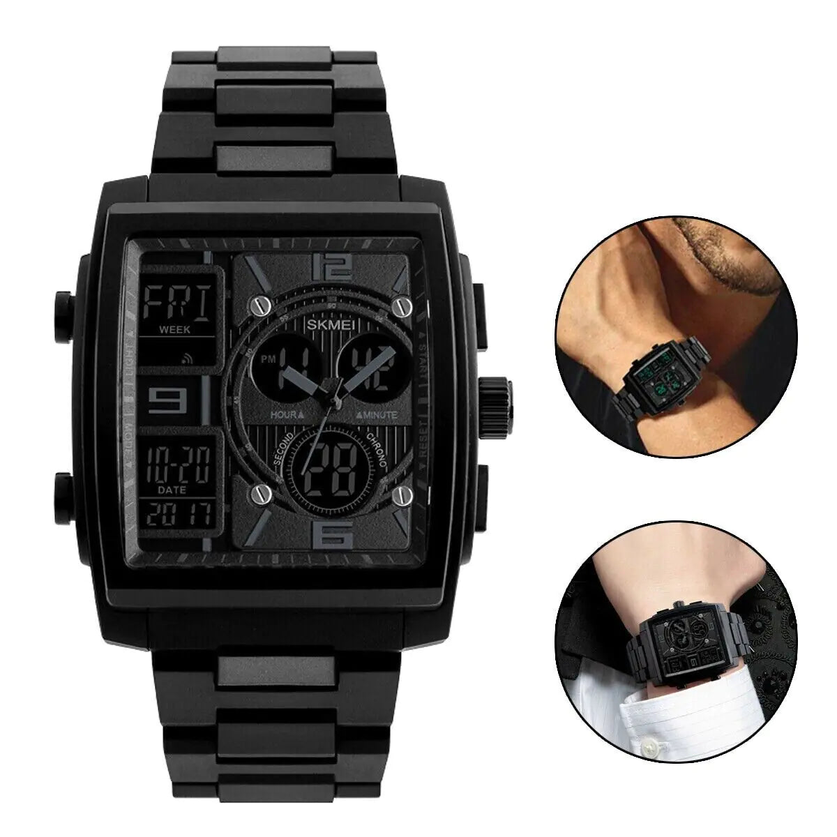 Watches Men's Digital Army Military Sport Quartz Analog Waterproof Watch US